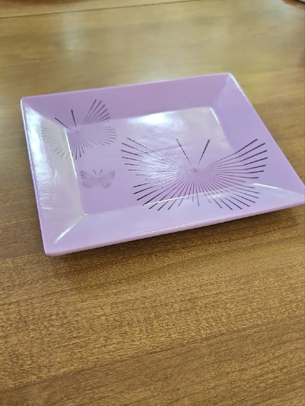 Lavender Butterfly Plate